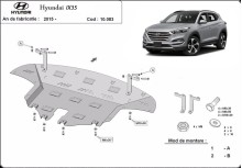Plieninė variklio apsauga Hyundai IX35 (2015-2020)