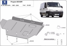 Plieninė variklio apsauga Peugeot Boxer (1996-2006)