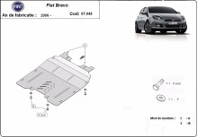 Plieninė variklio apsauga Fiat Bravo (2007-2014)