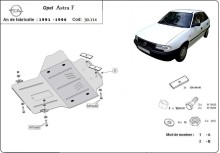 Plieninė variklio apsauga Opel Astra F (1991-1996)
