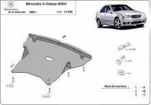 Plieninė variklio apsauga Mercedes C-classe W203 (2000-2007)