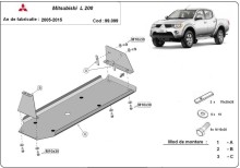 Plieninė kuro bako apsauga Mitsubishi L 200 (2005-2015)