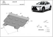 Plieninė variklio apsauga Lexus UX (2019-2026)