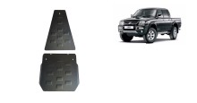 Plieninė pavarų dėžės ir reduktoriaus apsauga Mitsubishi L 200 (1998-2007)