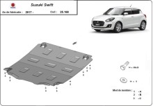 Plieninė variklio apsauga Suzuki Swift (2017-2026)