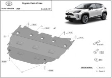 Plieninė variklio apsauga Toyota Yaris Cross XP210 (2021-2026)