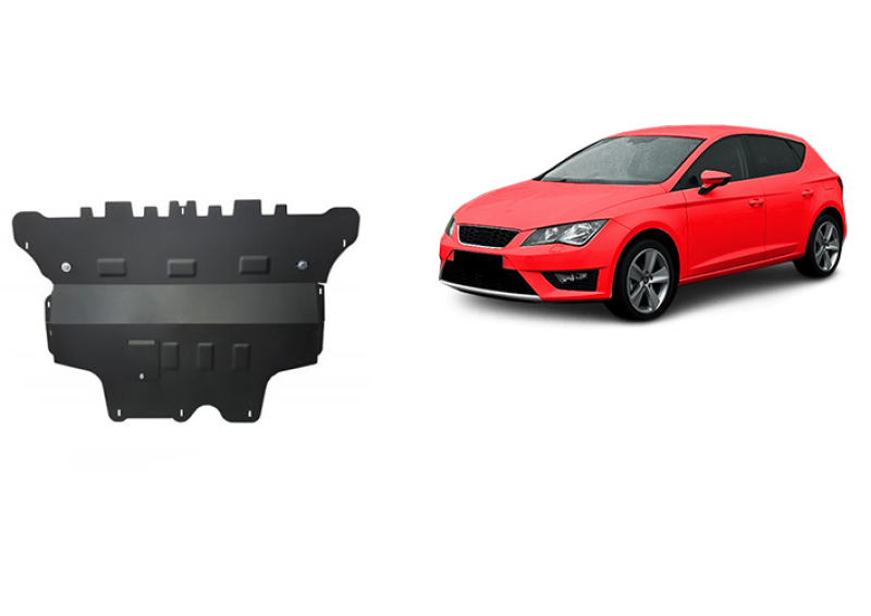 Plieninė variklio apsauga Seat Leon - automatinė pavarų dėžė (2012-2021)