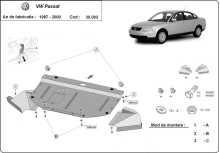 Plieninė variklio apsauga VW Passat B5 (1997-2000)