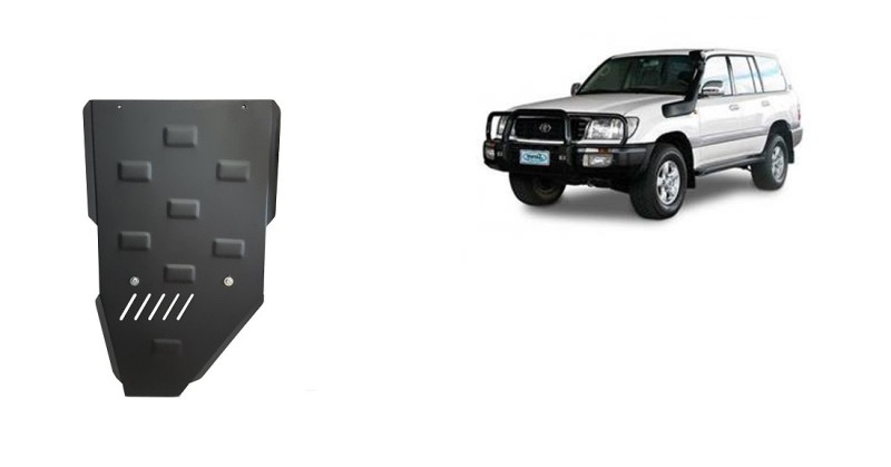 Plieninė pavarų dėžės apsauga Toyota Land Cruiser J100 (1998-2008)
