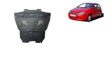 Plieninė variklio apsauga Chevrolet Kalos (2004-2008)