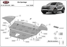 Plieninė variklio apsauga Kia Sportage (2021-2026)