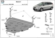 Plieninė variklio apsauga Mazda 5 (2003-2009)