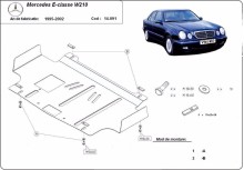 Plieninė variklio apsauga Mercedes E-Classe W210 (1995-2003)