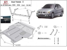 Plieninė variklio apsauga Seat Toledo 2 (1998-2004)