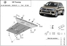 Plieninė variklio apsauga VW Touareg (2010-2018)