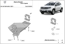 Plieninė EGR apsauga Dacia Duster (2021-2024)