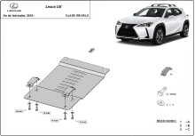 Aliumininė katalizatoriaus apsauga Lexus UX (2019-2026)