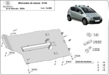 Plieninė variklio apsauga Mercedes A-Class (2004-2012)