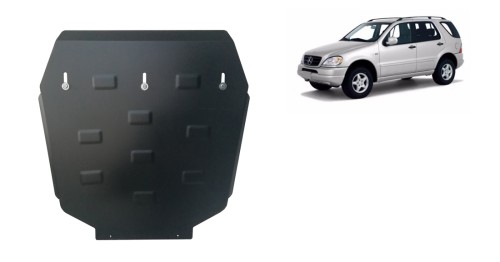 Plieninė pavarų dėžės apsauga Mercedes ML W163 (1998-2005) Plieninė pavarų dėžės apsauga Mercedes ML W163 (1998-2005)
