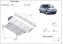 Plieninė variklio apsauga Toyota Aygo AB10 (2005-2014)