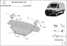 Aliumininė variklio apsauga Mercedes Sprinter 907 4x4 (2024-2026)