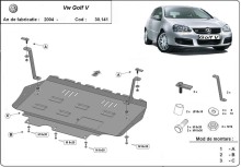 Plieninė variklio apsauga Vw golf 5 (2004-2010)