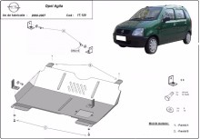 Plieninė variklio apsauga Opel Agila (H00) (2000-2007)