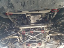 Plieninė variklio apsauga Audi A5, benzinas (2008-2016)