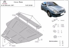 Plieninė variklio apsauga Citroen Xsara (1997-2004)