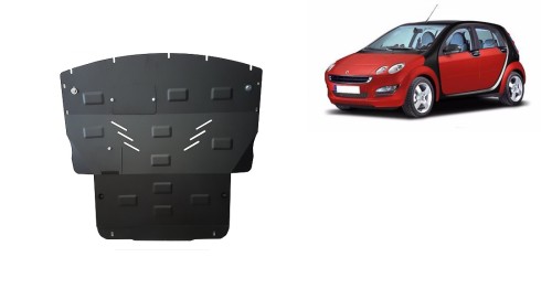 Plieninė variklio apsauga Smart FourFour benzinas (2004-2006)