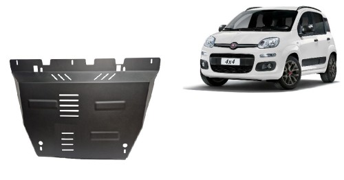 Plieninė variklio apsauga Fiat Panda 4x4 (2011-2026)