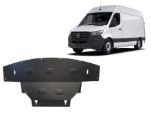 Plieninė variklio apsauga Mercedes Sprinter 907 4x4 (2018-2023)