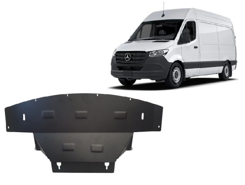 Plieninė variklio apsauga Mercedes Sprinter 907 4x4 (2018-2023) Plieninė variklio apsauga Mercedes Sprinter 907 4x4 (2018-2023)