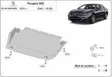 Plieninė variklio apsauga Peugeot 508 (2010-2018)