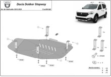 Plieninė kuro bako apsauga Dacia Dokker Stepway (2012-2020)