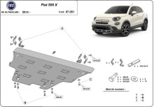 Plieninė variklio apsauga Fiat 500x (2014-2026)