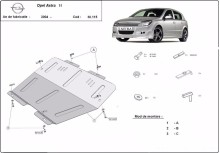 Plieninė variklio apsauga Opel Astra H (2004-2010)