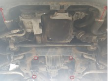 Plieninė automatinės pavarų dėžės apsauga Audi A4 B5 (1995-2000)