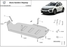 Plieninė kuro bako apsauga Dacia Sandero Stepway (2021-2026)