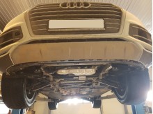 Plieninė pavarų dėžės apsauga VW Touareg (2018-2026)
