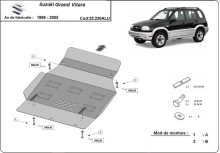Aliumininė variklio apsauga Suzuki Grand Vitara (1999-2005)