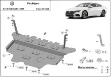 Plieninė variklio apsauga VW Arteon - automatinė pavarų dėžė (2017-2026)