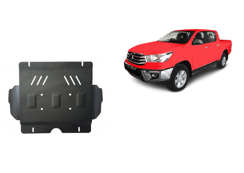 Plieninė variklio apsauga Toyota Hilux Invincible (2021-2026)
