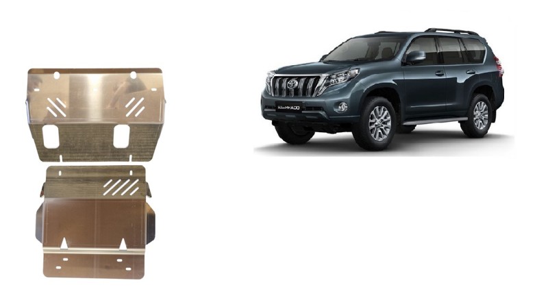 Aliumininė variklio apsauga Toyota Land Cruiser 150 (2009-2023)