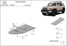 Plieninė pavarų dėžės apsauga Toyota Fj Cruiser (2006-2018)
