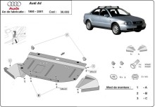 Plieninė variklio apsauga Audi A4 B5 (1995-2000)
