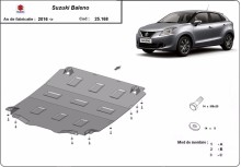 Plieninė variklio apsauga Suzuki Baleno (2016-2026)