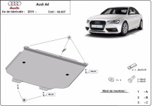 Plieninė pavarų dėžės apsauga Audi A4 B9 (2016-2026)