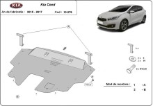 Plieninė variklio apsauga Kia Ceed (2015-2017)