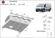 Plieninė variklio apsauga Fiat Ducato (2006-2016)